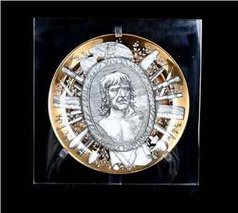 Fornasetti Pittori Italiani Series plate no, 4, Andrea Mantegna, designed by Piero Fornasetti Picture