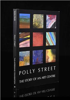 A black hardcover book with a grid of colorful abstract paintings on the cover.
