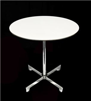 Danish mid-century modern side table, no maker's label, designed by Arne Jacobsen, Piet Hein and Bruno Mathsson, for Frits Hansen Picture