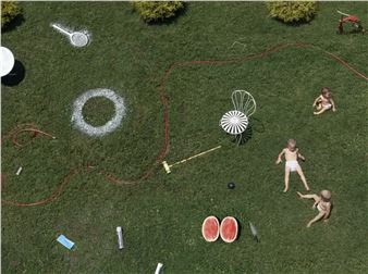Installation view of Cig Harvey exhibition at Robert Mann Gallery.