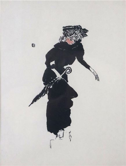 Femme au Parapluie - Pierre Bonnard