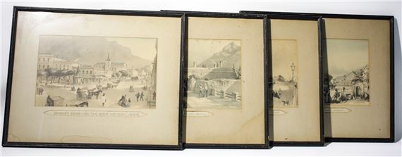 Four framed 19th century historical lithograph artworks - Thomas William Bowler