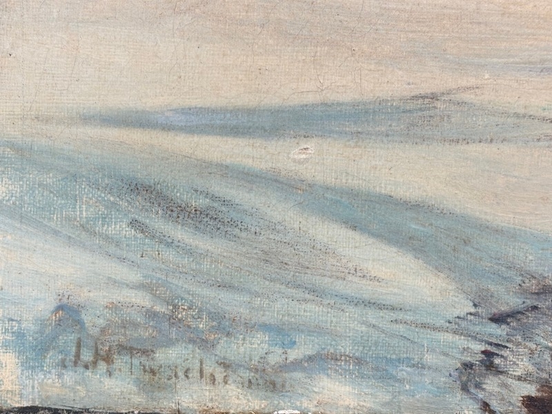 Artwork by John Henry Twachtman, Niagara Falls, Made of Oil on canvas