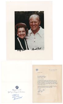 Gerald and Betty Ford (3) Signed Items Picture