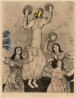 Dance of Miriam, Pl.35 from 'Bible' Picture