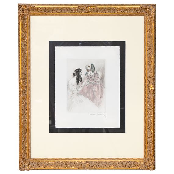 Louis Icart | A whimsical figural erotic Art Deco work with male