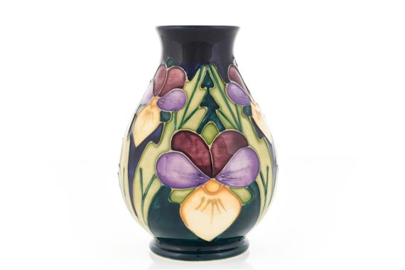 Heartsease Vase, c 1994 - William Moorcroft
