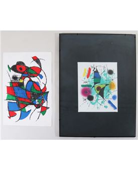 Miró litografo II n. III, 1974; Mirò litografo I N. XI, 1972 Picture