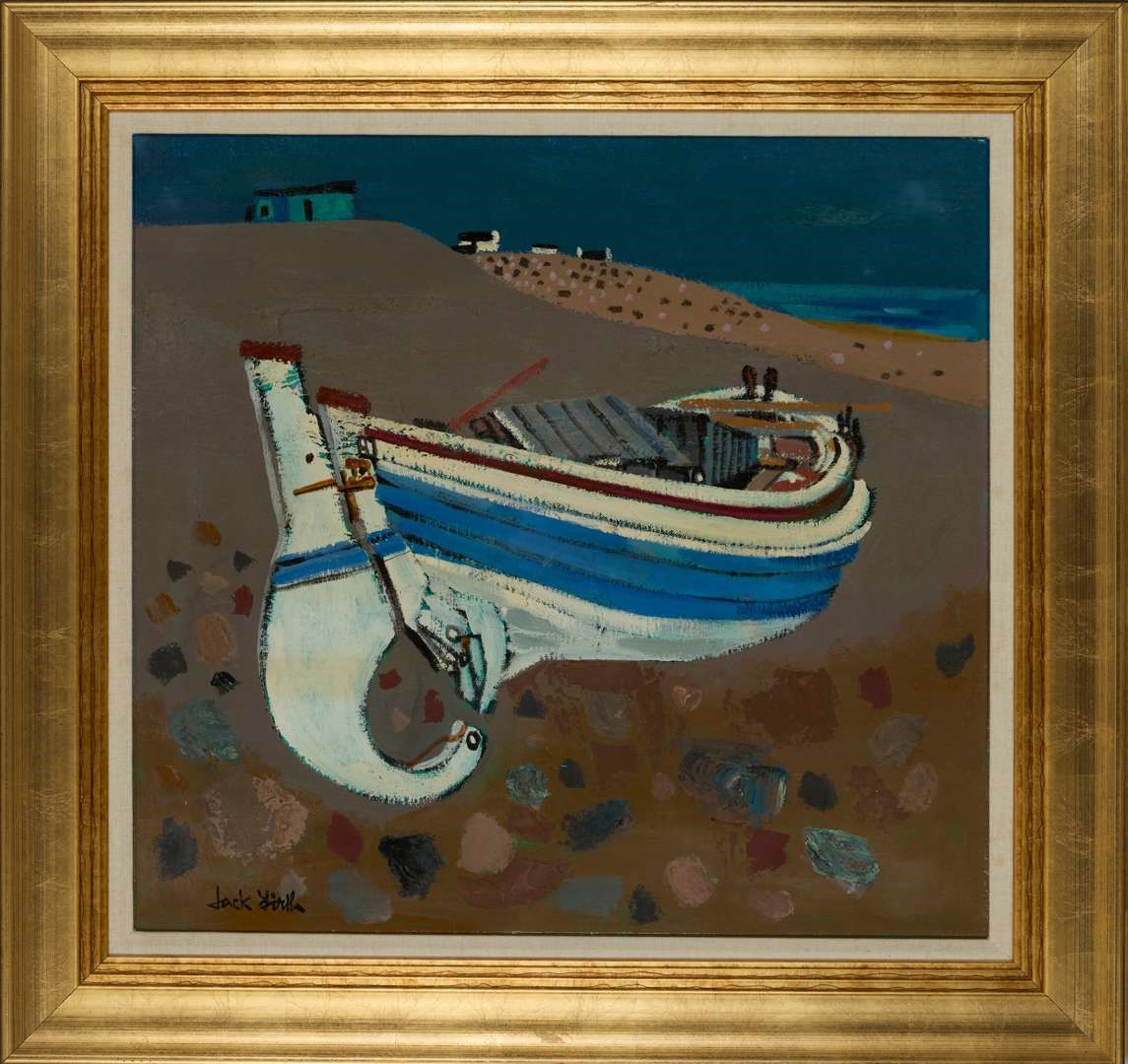 Artwork by Jack Firth, BEACHED ON THE SHORE, Made of Oil on canvas