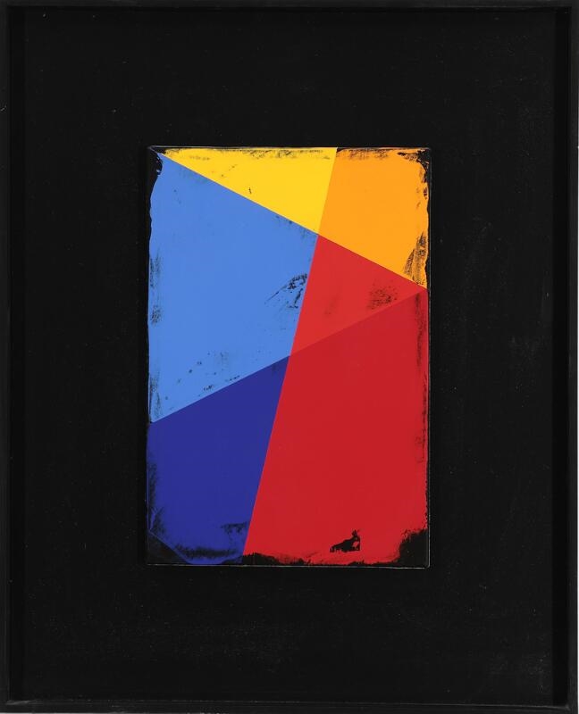 Artwork by Per Arnoldi, Untitled, Made of Oil on canvas laid on board