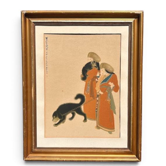 Tibetan Women with Dogs - Zhang Daqian
