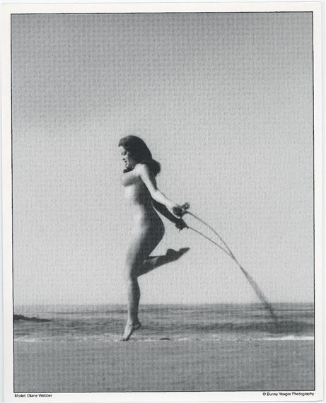 Vintage Pin Up Litho DIANE WEBBER - Bunny Yeager