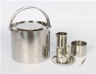 cylindra line, a stainless steel ice bucket and condiment set Picture