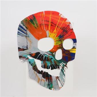 Skull Spin Painting Picture