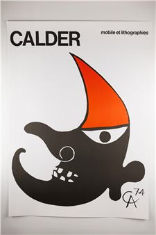Reproduction of a poster made as an original linocut for an exhibition in 1974 Picture