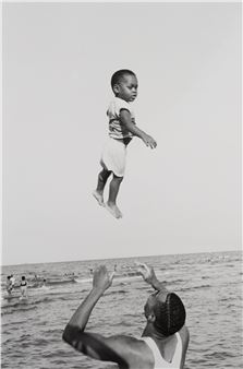 Installation view of Leonard Freed exhibition at MoCP, Museum of Contemporary Photography.