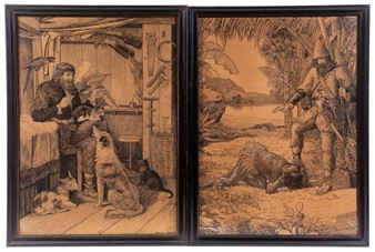 Illustrations for "Swiss Family Robinson" Picture