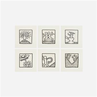 Six works from the Keith Haring: Tony Shafrazi portfolio Picture