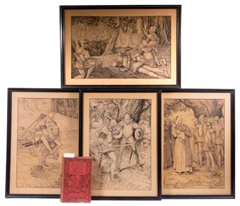 Illustrations for "Robin Hood, The King of Thieves" Picture