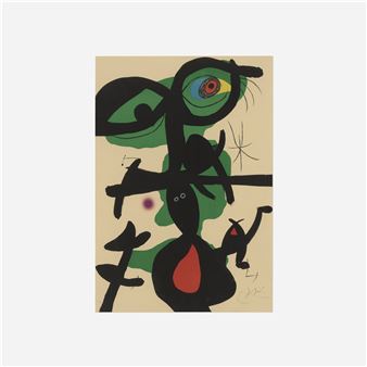 Plate IX (from the Oda a Joan Miró portfolio) Picture