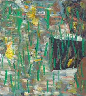 Untitled (Abstract in Green and Yellow) Picture