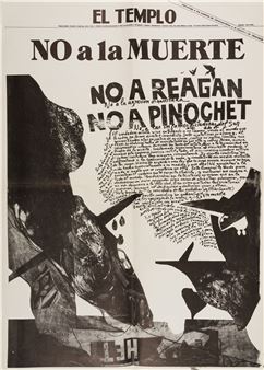 Cartel de El Tiempo: no a la muerte, no a Reagan, no a Pinochet Picture