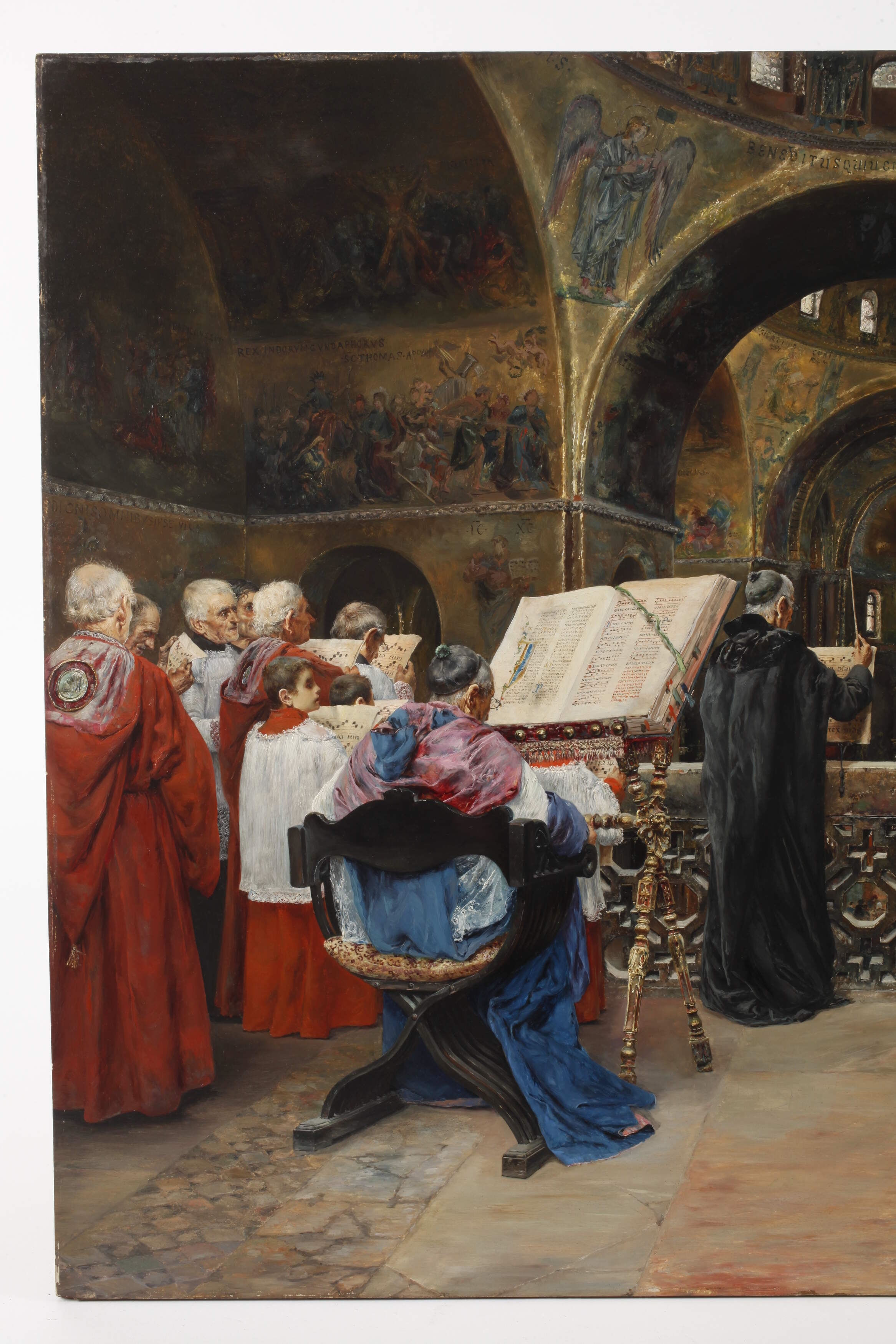 Artwork by José Gallegos y Arnosa, Im Markusdom von Venedig, Made of Öl auf malplatte