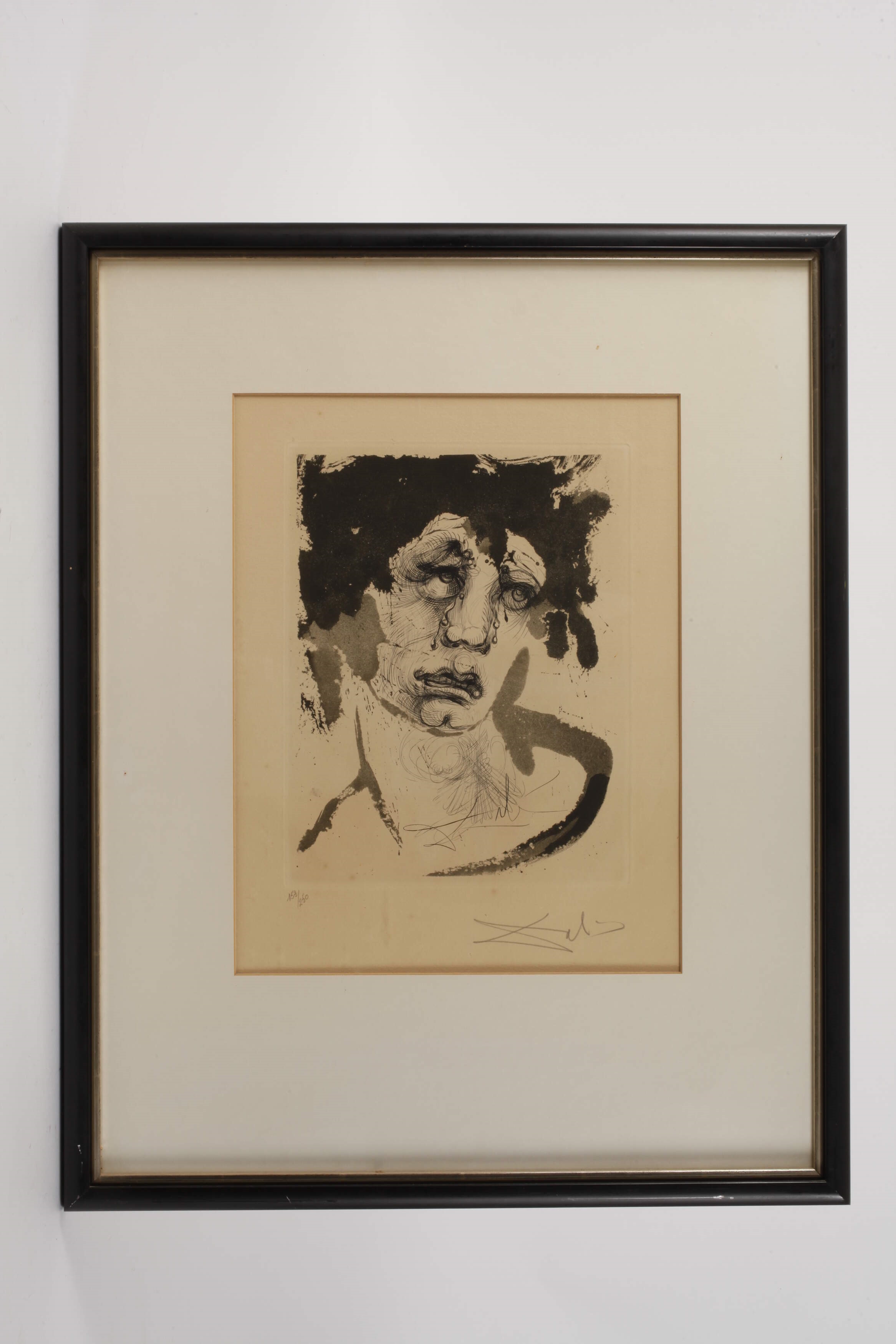 Artwork by Salvador Dalí, Portrait de Sigismund, Made of Radierung auf gelblichem velin
