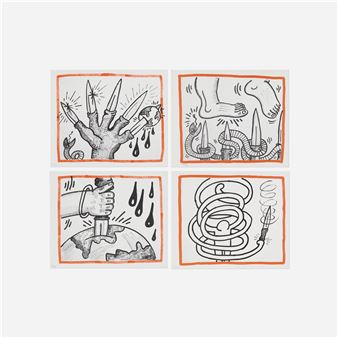 Four works from the Against All Odds, 20 Drawings series Picture