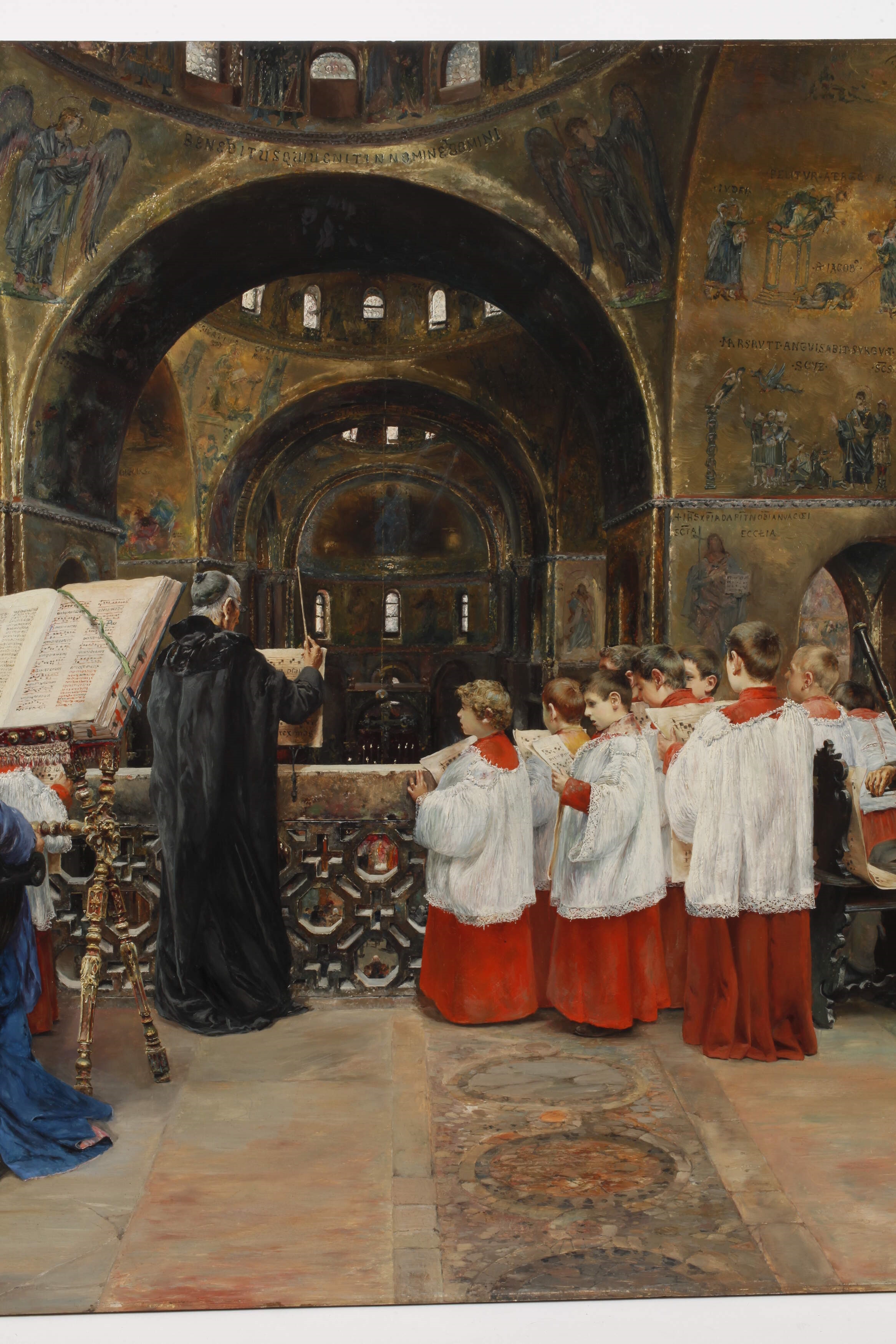 Artwork by José Gallegos y Arnosa, Im Markusdom von Venedig, Made of Öl auf malplatte