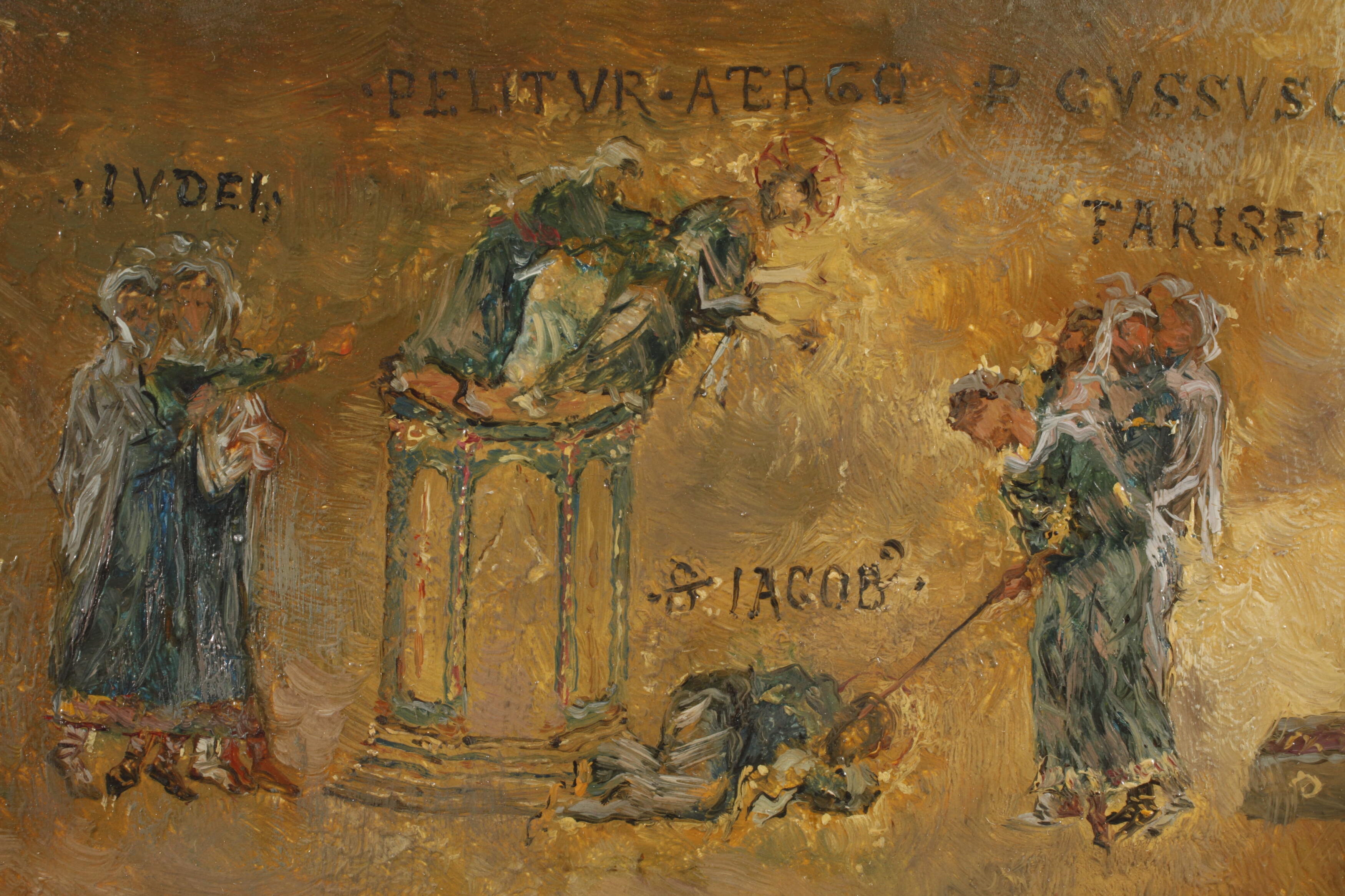 Artwork by José Gallegos y Arnosa, Im Markusdom von Venedig, Made of Öl auf malplatte
