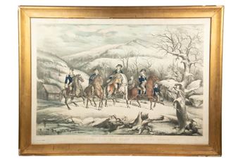 Washington and His Staff at Valley Forge - Edward Moran