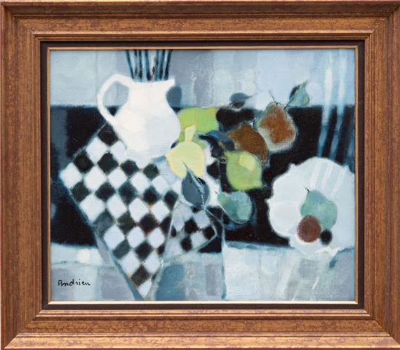 印象派　Jaqueline Andrieu 肉筆油彩画　直筆サインあり Jacqueline Andrieu Auction Results: Historical Sales Records