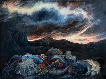 Installation view of Edgar Melville Ward exhibition at James Freeman Gallery.