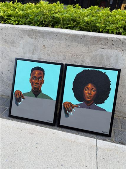 ONLINE: Figurative Paintings by Emmanuel Akolo, All Under $1000 at EAA Gallery