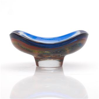 Bowl, miniature, glass, Ravenna, Orrefors