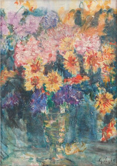 Flower Still Life - Guillaume Vogels