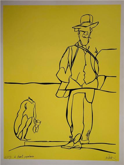 Valerio Adami | Derrière le Miroir 239 (2) (1980) | MutualArt