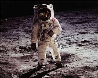 Visor Shot of Buzz Aldrin at Tranquility Base