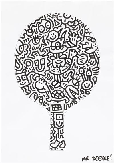 Mr. Doodle | Untitled (Two Works) 無題 （兩件作品） (2018) | MutualArt