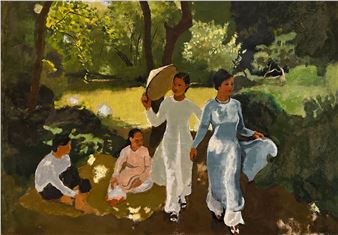 Gathering Under the Trees