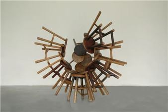 Installation view of Ai Weiwei exhibition at Patrick Derom Gallery.