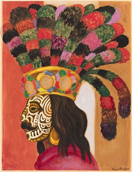 El tocado de plumas (Danzante de Huejotzingo)