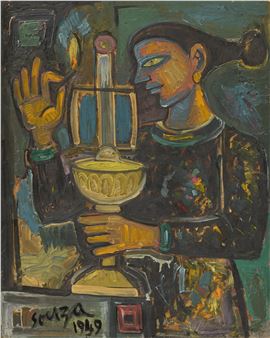 Woman with Lamp