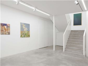 Installation view of Carlos Cruz-Diez exhibition at Dep Art.