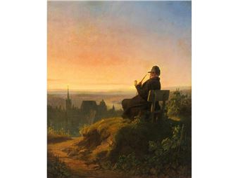 DAS LIEBLINGSPLÄTZCHEN – RAST AUF DEM WEINBERG, AUCH: FRIEDLICHER ABEND, 1846