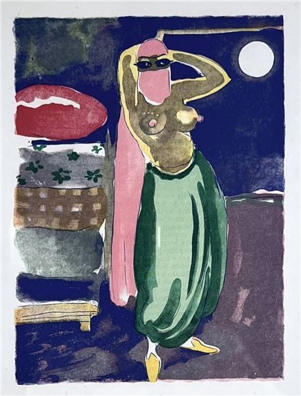 Kees van Dongen | femme nue allongee | MutualArt