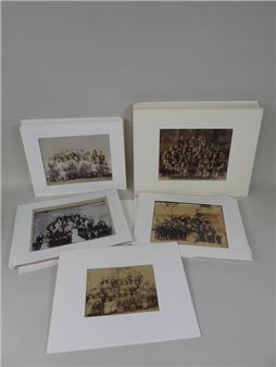 Schoolboys and schoolgirls, farmers, marching bands, groups, etc... - J. David