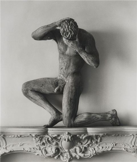 Clay Nude on Mantle, Hollywood - Herb Ritts