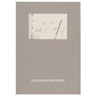 A minimalist book cover featuring a geometric collage of spheres and cubes on a neutral background.